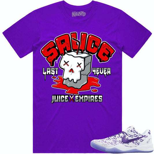 Kobe 8 Court Purple 8s Shirt - Sneaker Tees - Red Sauce