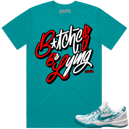 Kobe 8 Protro Radiant Emerald 8s Shirt - Kobe Sneaker Tees - Red BBL