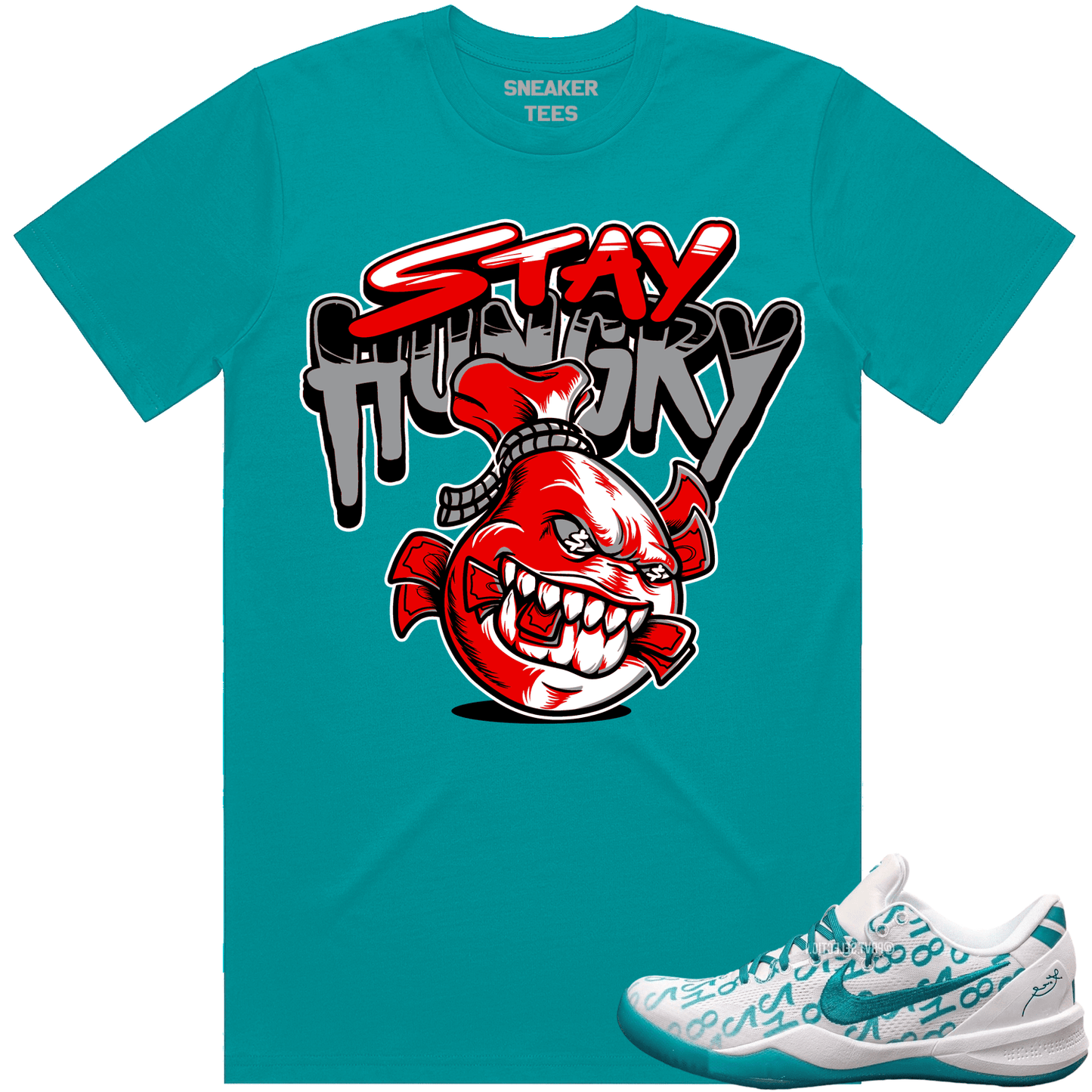 Kobe 8 Radiant Emerald 8s Shirt - Kobe Sneaker Tees - Stay Hungry