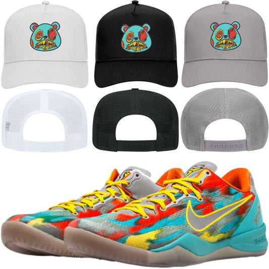 Kobe 8 Venice Beach 8s Trucker Hats - Venice Money Talks Baws