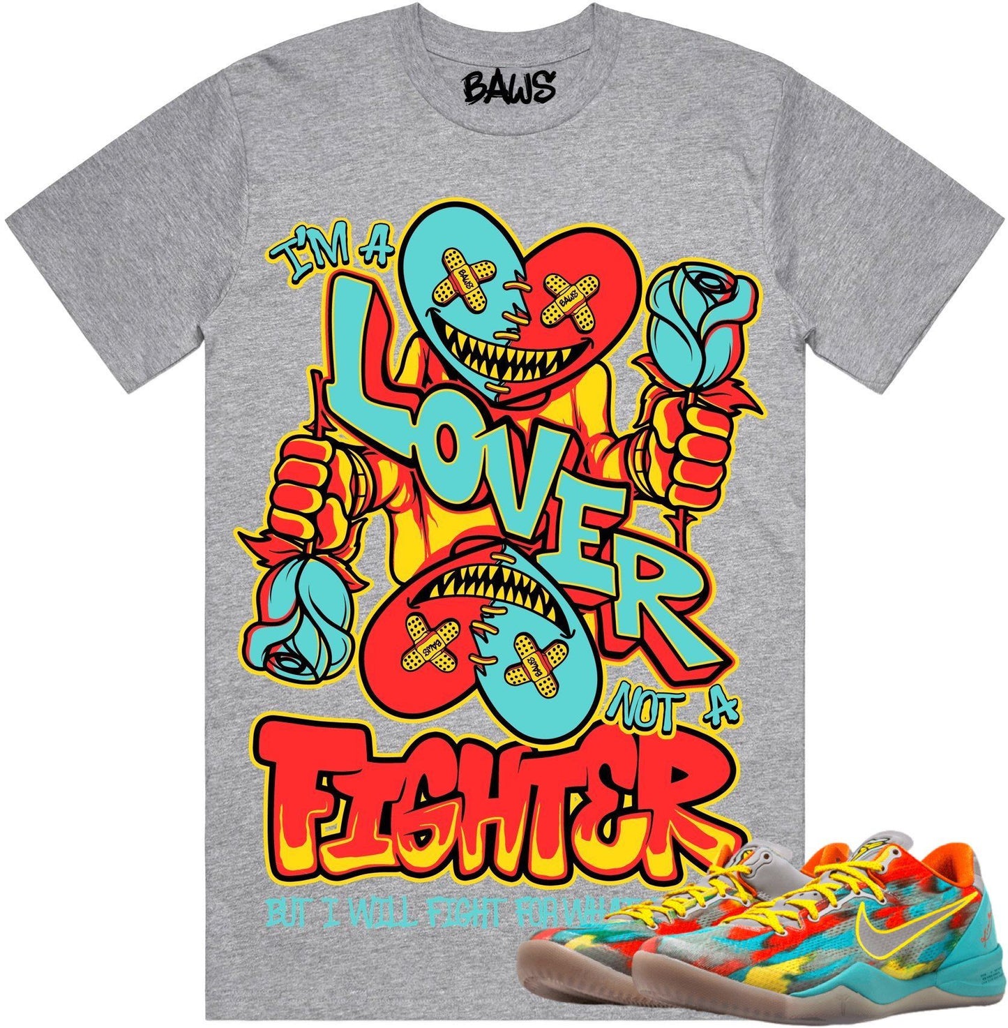 Kobe 8 Venice Beach Shirts - Venice 8s Sneaker Tees - Love Fighter
