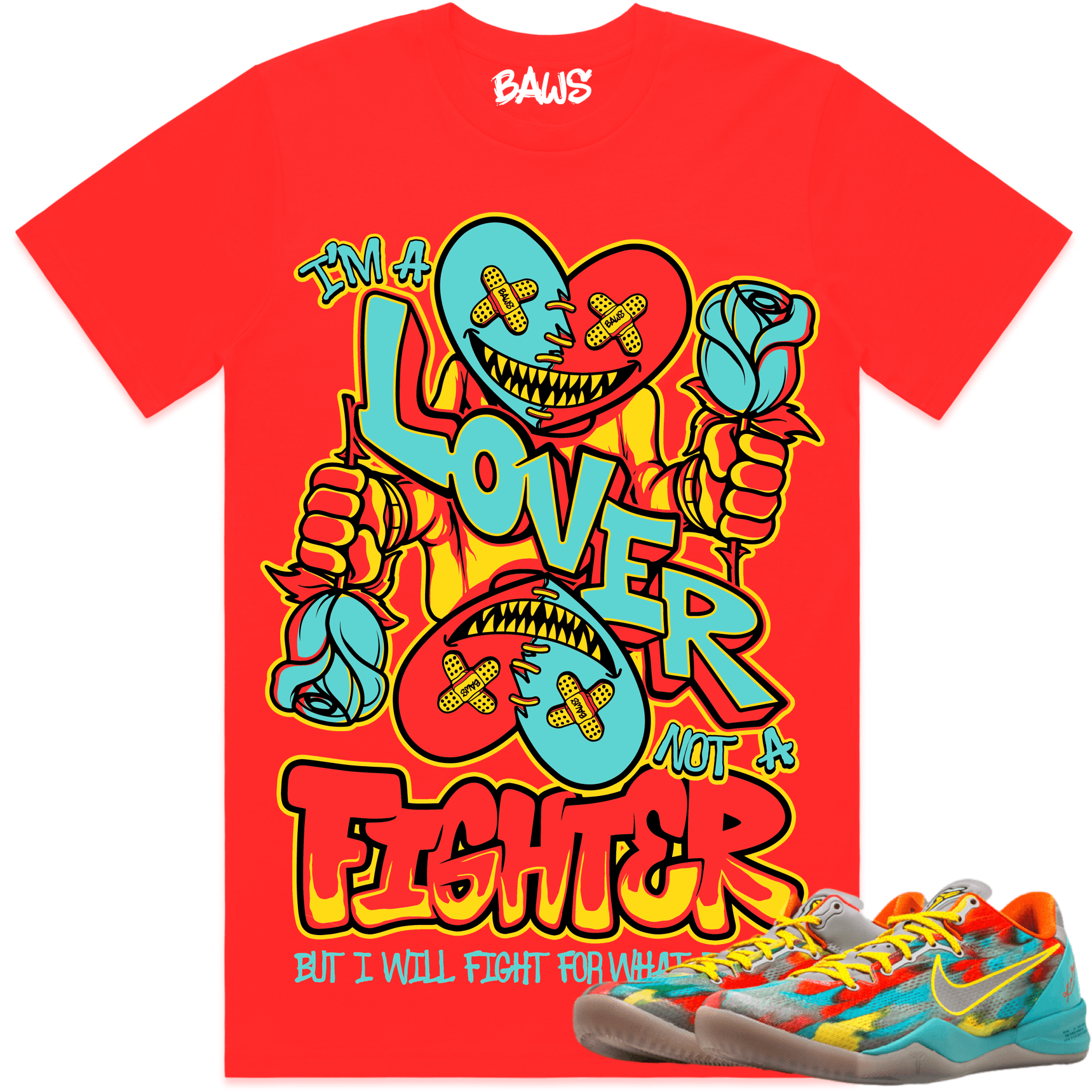 Kobe 8 Venice Beach Shirts - Venice 8s Sneaker Tees - Love Fighter