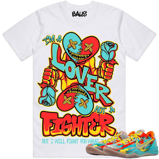 Kobe 8 Venice Beach Shirts - Venice 8s Sneaker Tees - Love Fighter