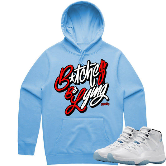 Legend Blue 11s Hoodie to Match - Columbia 11s Hoodie - BBL