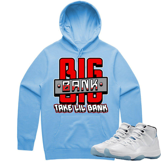 Legend Blue 11s Hoodie to Match - Columbia 11s Hoodie - Big Bank