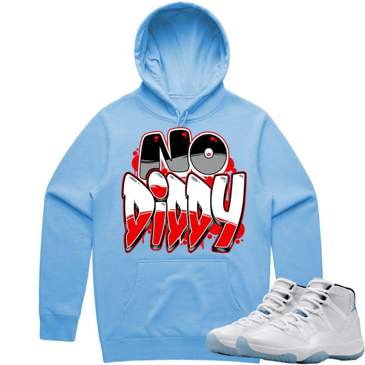 Legend Blue 11s Hoodie to Match - Columbia 11s Hoodie - NoDiddy