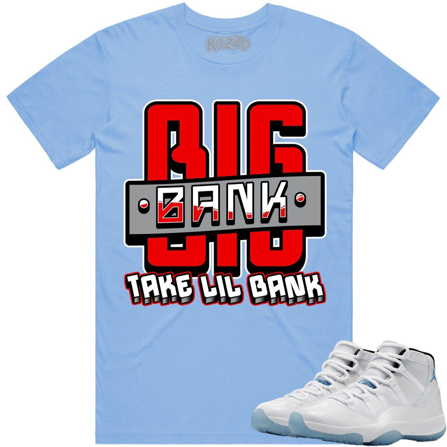 Legend Blue 11s Shirt - Jordan Retro 11 Columbia Shirt - Big Bank