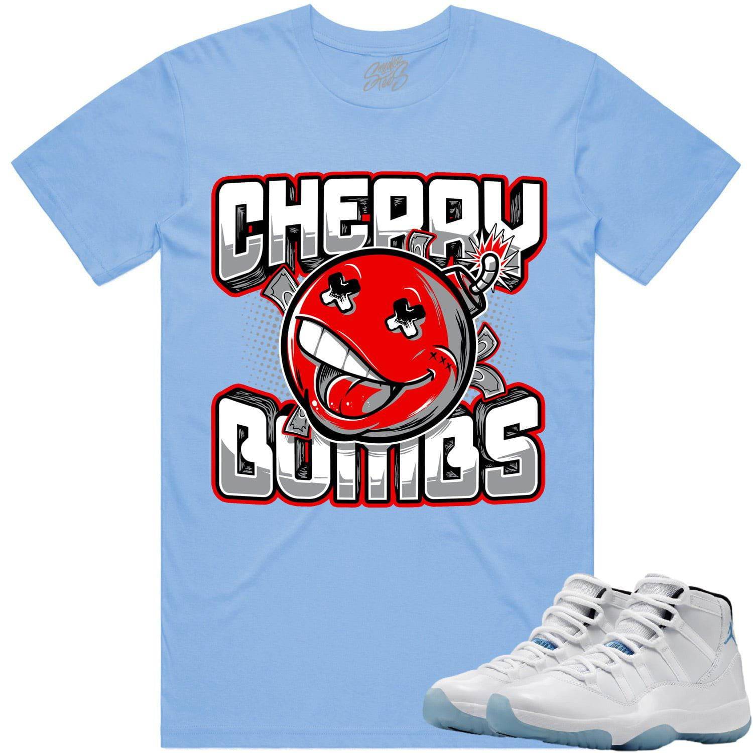 Legend Blue 11s Shirt - Jordan Retro 11 Columbia Shirt - Cherry Bombs