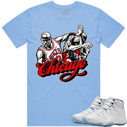 Legend Blue 11s Shirt - Jordan Retro 11 Columbia Shirt - Chicago