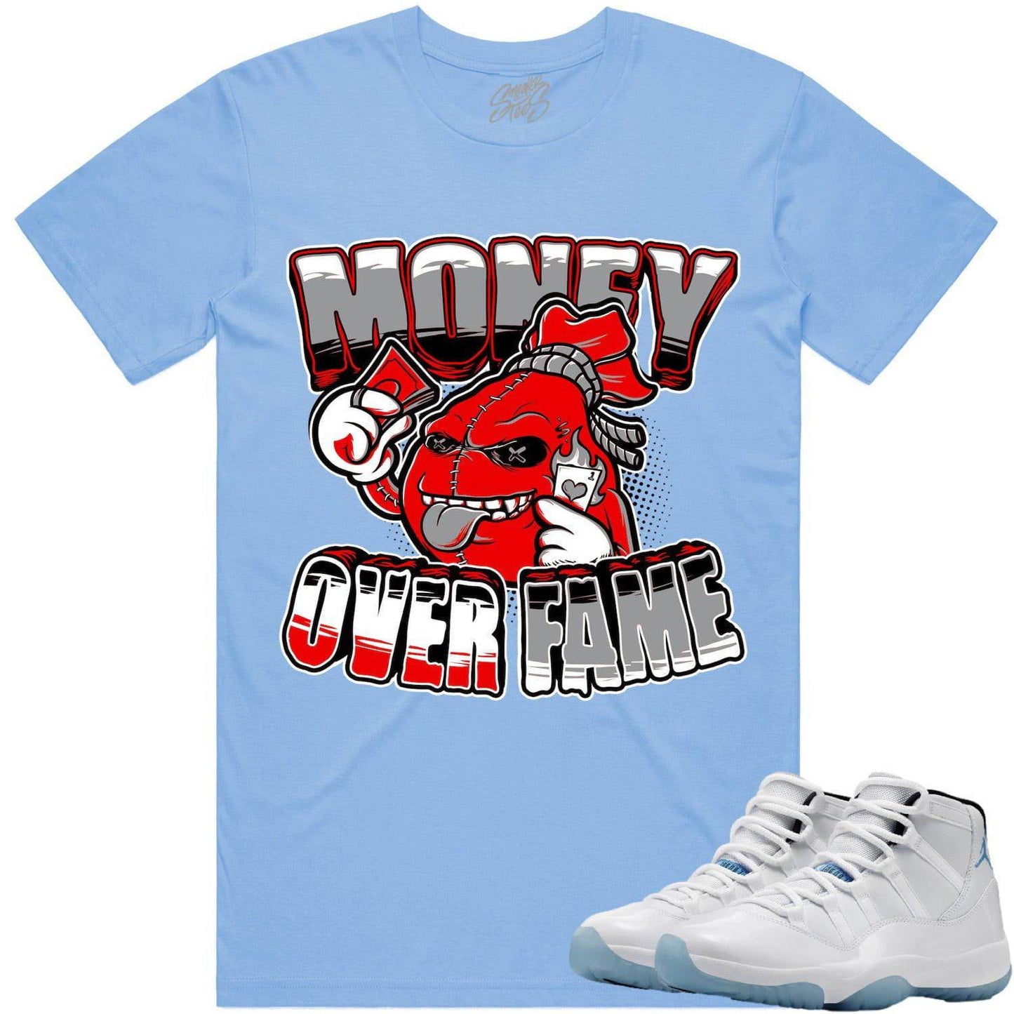 Legend Blue 11s Shirt - Jordan Retro 11 Columbia Shirt - MOF