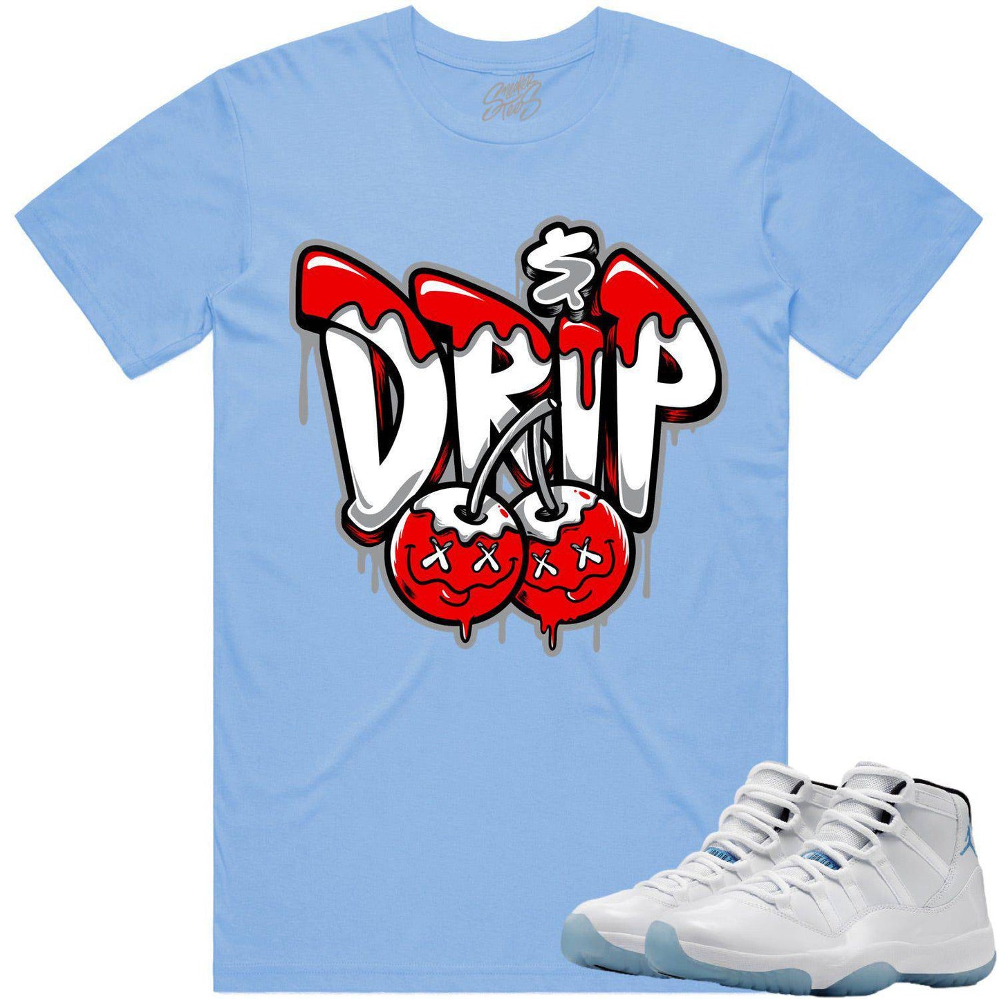 Legend Blue 11s Shirt - Jordan Retro 11 Columbia Shirt - Money Drip