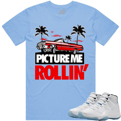 Legend Blue 11s Shirt - Jordan Retro 11 Columbia Shirt - Red Picture