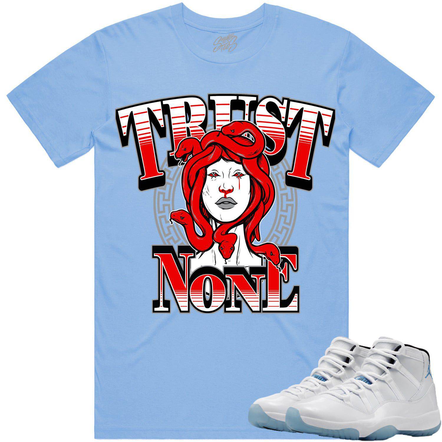 Legend Blue 11s Shirt - Jordan Retro 11 Columbia Shirt - Trust No One