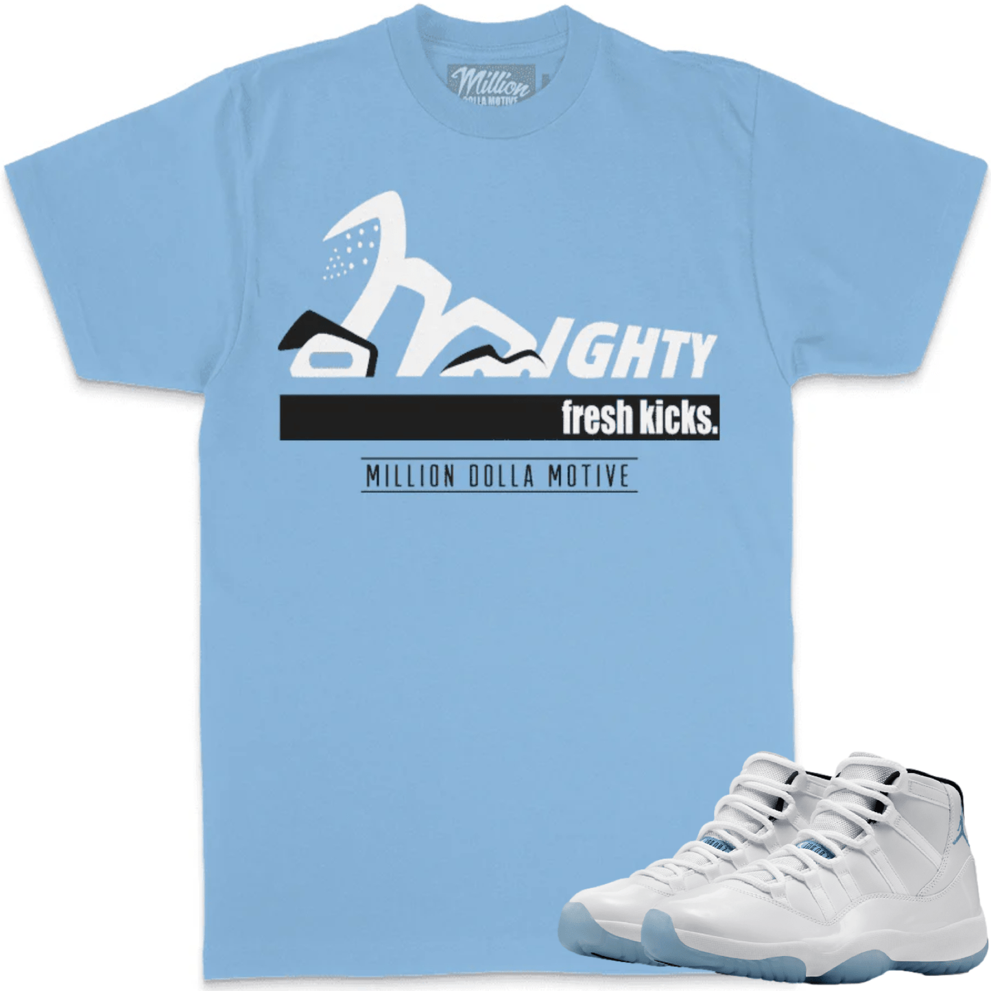 Legend Blue 11s Shirts - Columbia 11s Low Sneaker Tees - Mighty Kicks