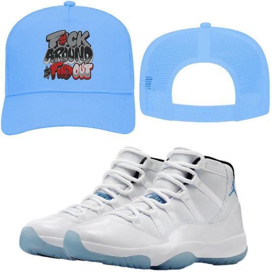 Legend Blue 11s Trucker Hats to Match - F#ck