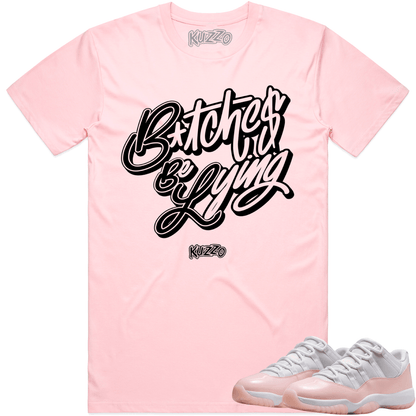 Legend Pink 11s Shirt - Jordan 11 Low Pink Sneaker Tees - BBL