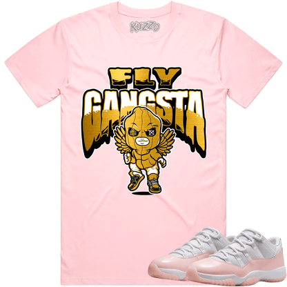 Legend Pink 11s Shirt - Jordan 11 Low Pink Sneaker Tees - Fly Gangsta