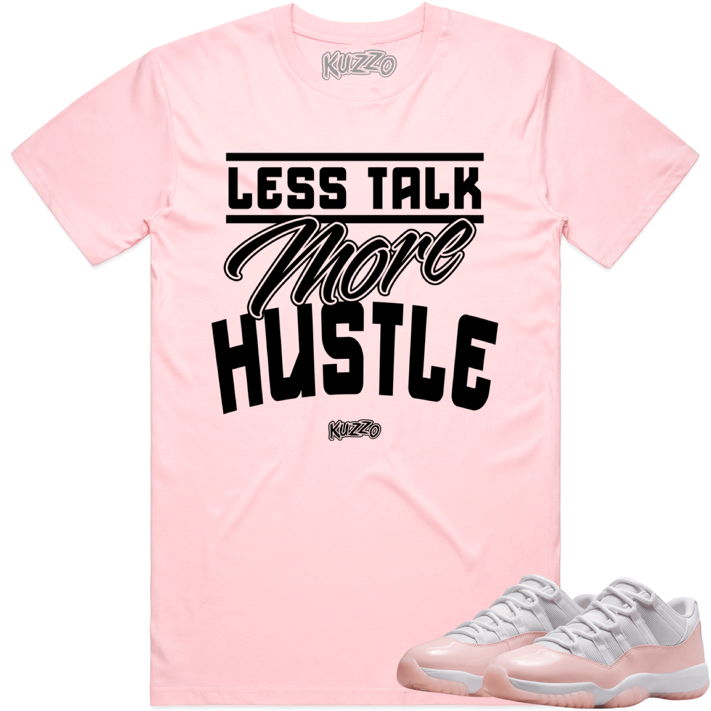 Legend Pink 11s Shirt - Jordan 11 Low Pink Sneaker Tees - Less Talk