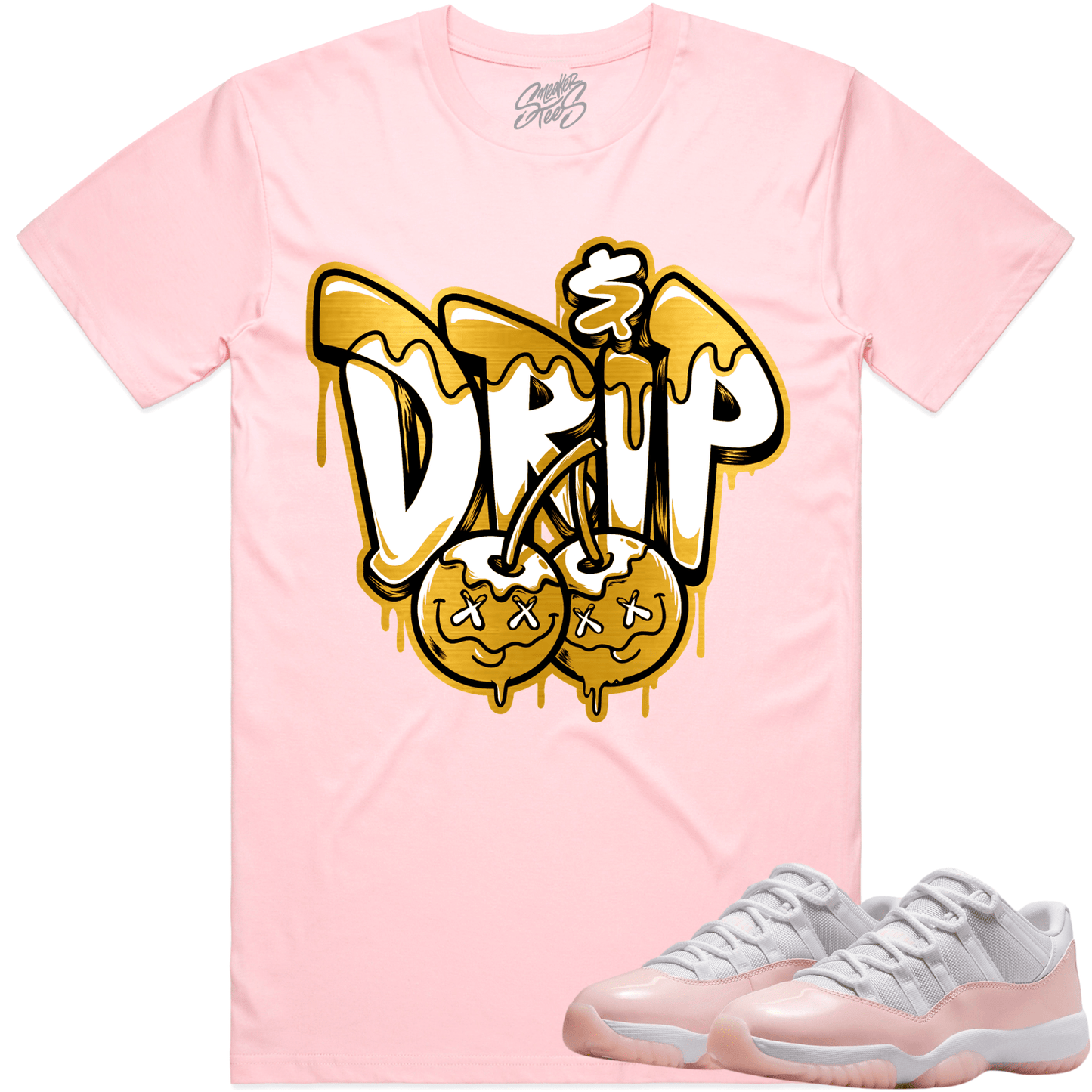 Legend Pink 11s Shirt - Jordan 11 Low Pink Sneaker Tees - Money Drip