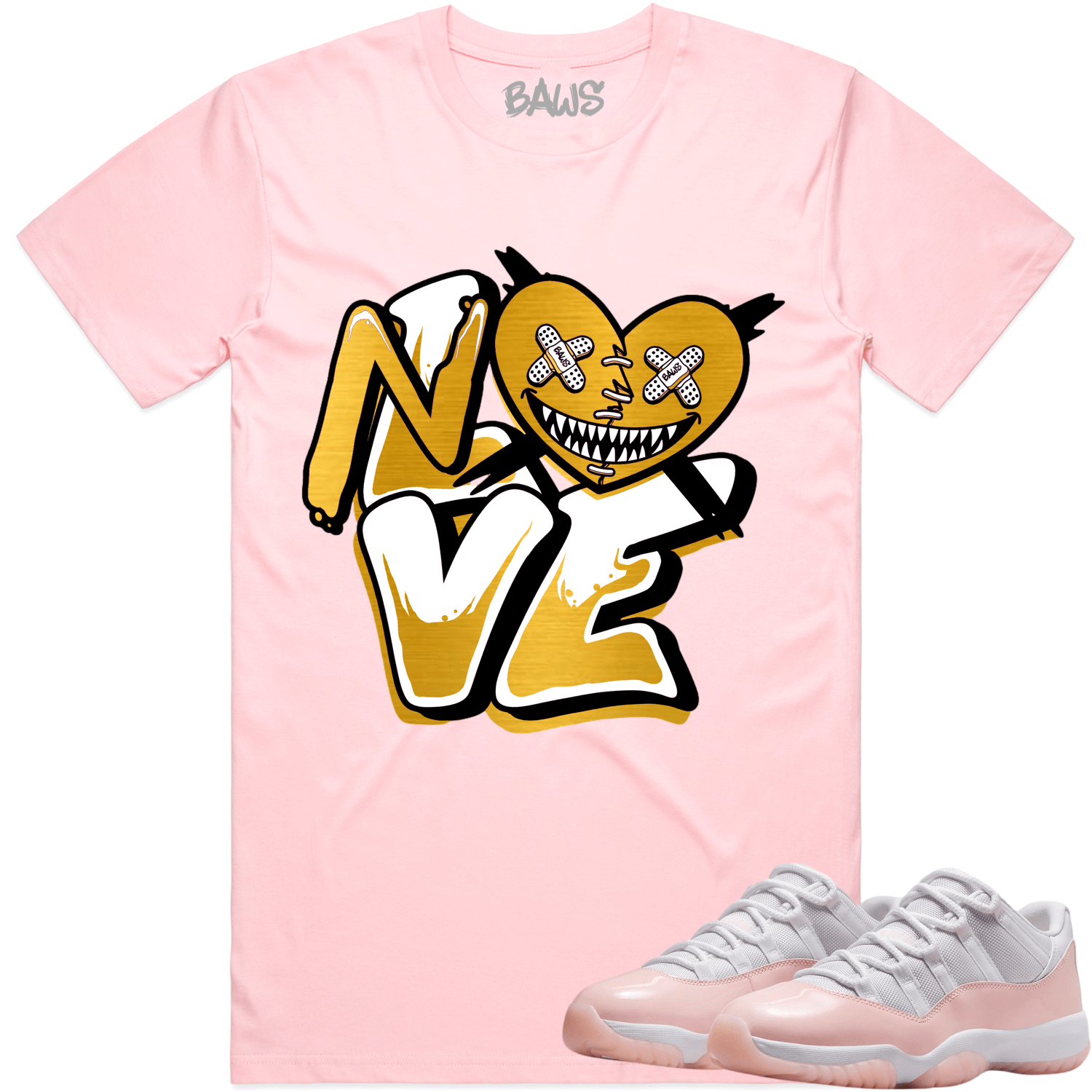 Legend Pink 11s Shirt - Jordan 11 Low Pink Sneaker Tees - No Love