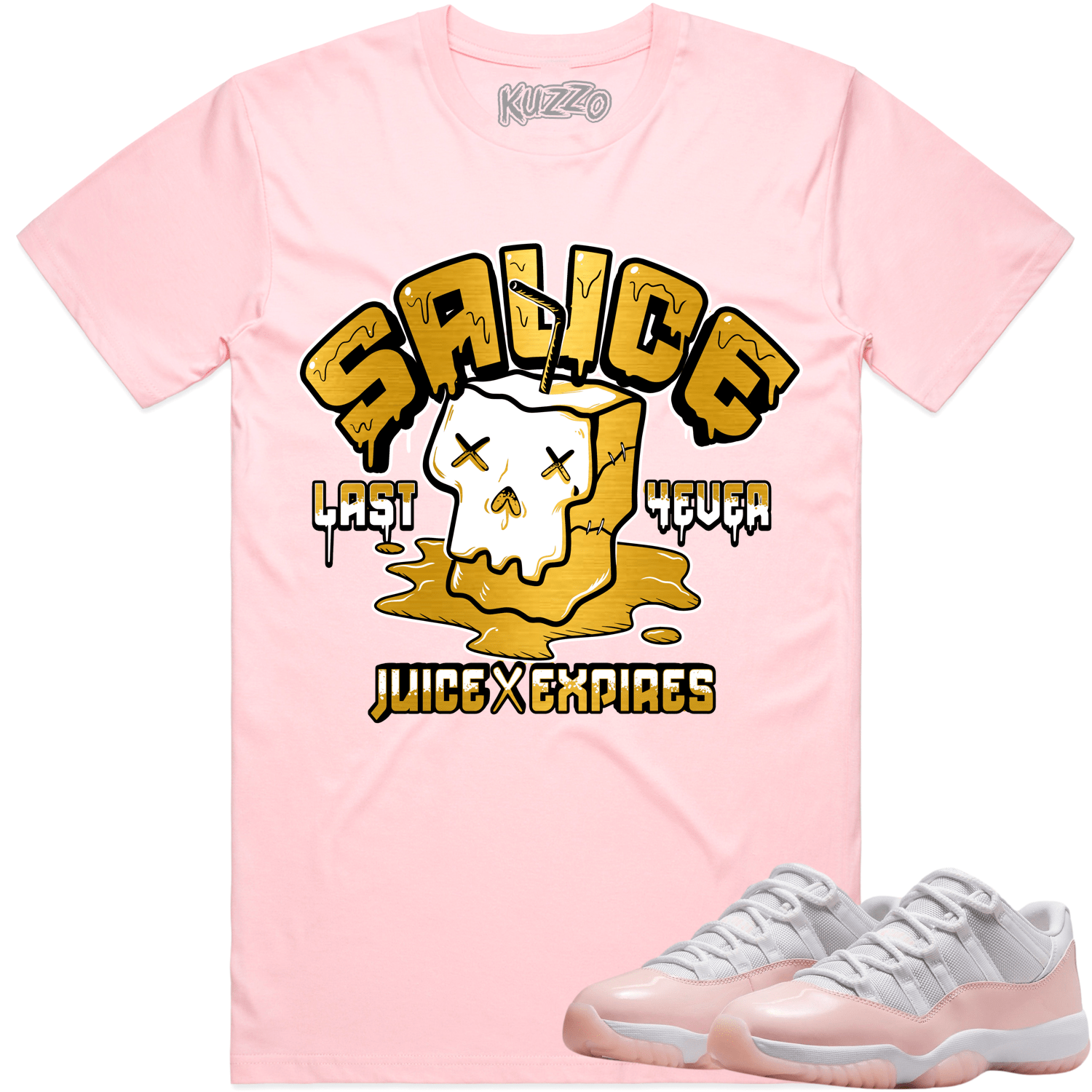 Legend Pink 11s Shirt - Jordan 11 Low Pink Sneaker Tees - Sauce
