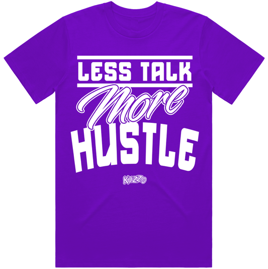 Less Talk : Purple Sneaker Tees Shirt to Match : Kuzzo Clothing