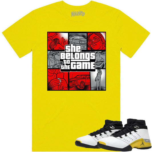 Lightning 17s Shirts - Jordan 17 Lightning Sneaker Tees - Game