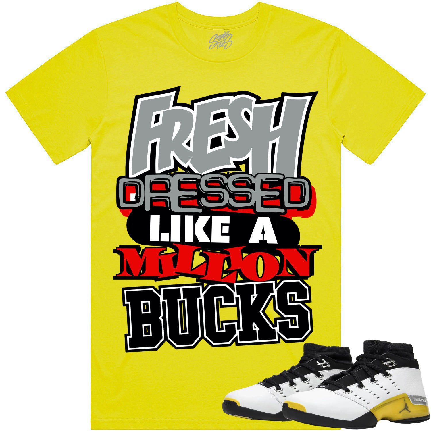 Lightning 17s Shirts - Jordan 17 Lightning Sneaker Tees - Million Bucks