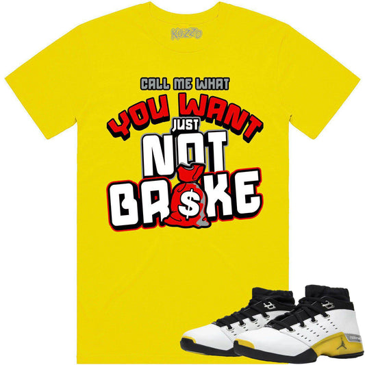 Lightning 17s Shirts - Jordan 17 Lightning Sneaker Tees - Not Broke