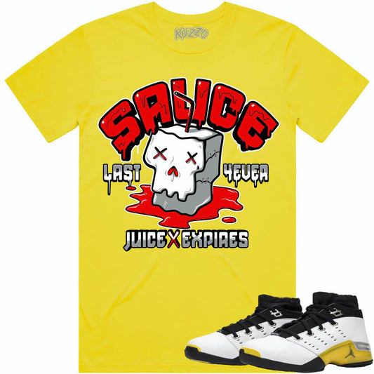 Lightning 17s Shirts - Jordan 17 Lightning Sneaker Tees - Sauce