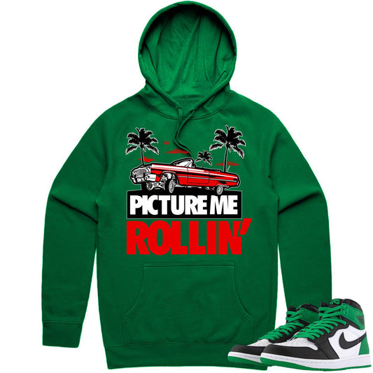 Lucky Green 1s Hoodie - Jordan 1 Lucky Green Hoodie - Red Picture