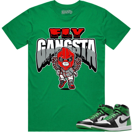 Lucky Green 1s Shirt - Jordan Retro 1 Lucky Green Shirt - Fly Gangsta