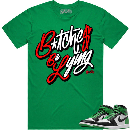 Lucky Green 1s Shirt - Jordan Retro 1 Lucky Green Shirt - Red BBL
