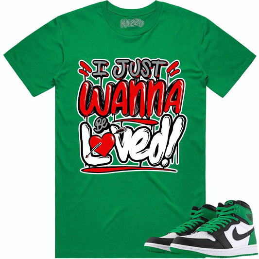 Lucky Green 1s Shirt - Jordan Retro 1 Lucky Green Shirt - Red Loved