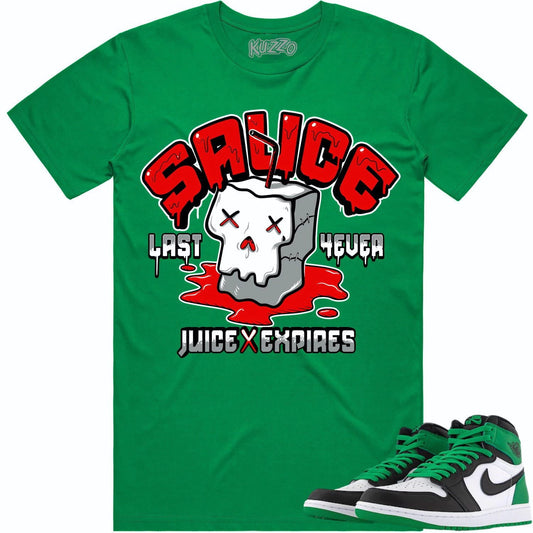 Lucky Green 1s Shirt - Jordan Retro 1 Lucky Green Shirt - Red Sauce