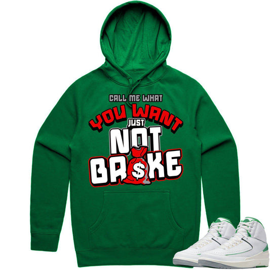 Lucky Green 2s Hoodie - Jordan 2 Lucky Green Hoodie - Red Not Broke