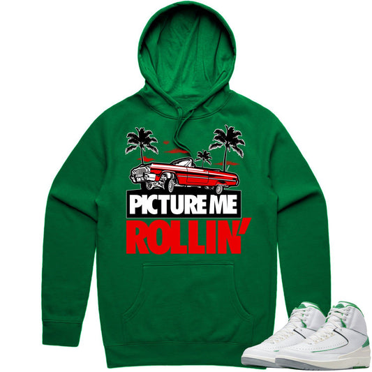 Lucky Green 2s Hoodie - Jordan 2 Lucky Green Hoodie - Red Picture