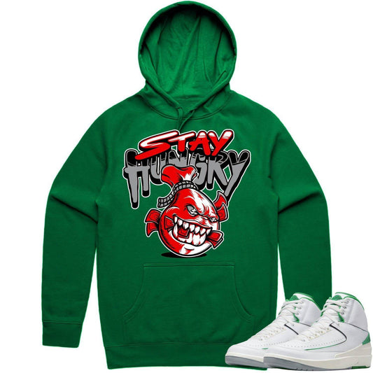 Lucky Green 2s Hoodie - Jordan 2 Lucky Green Hoodie - Stay Hungry