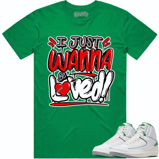 Lucky Green 2s Shirt - Jordan Retro 2 Lucky Green Shirt - Red Loved