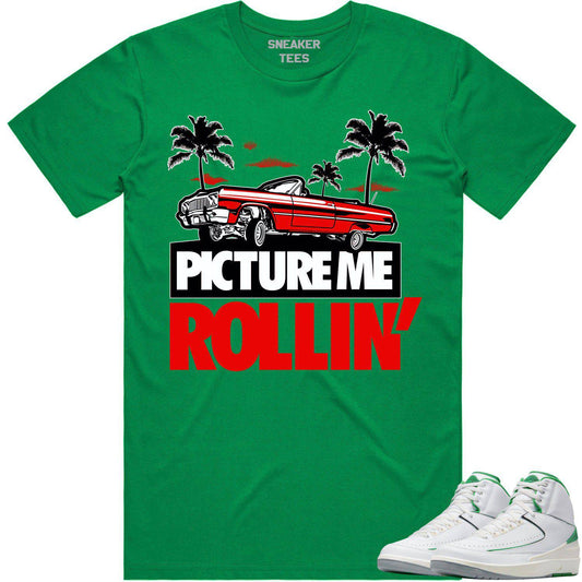 Lucky Green 2s Shirt - Jordan Retro 2 Lucky Green Shirt - Red Picture