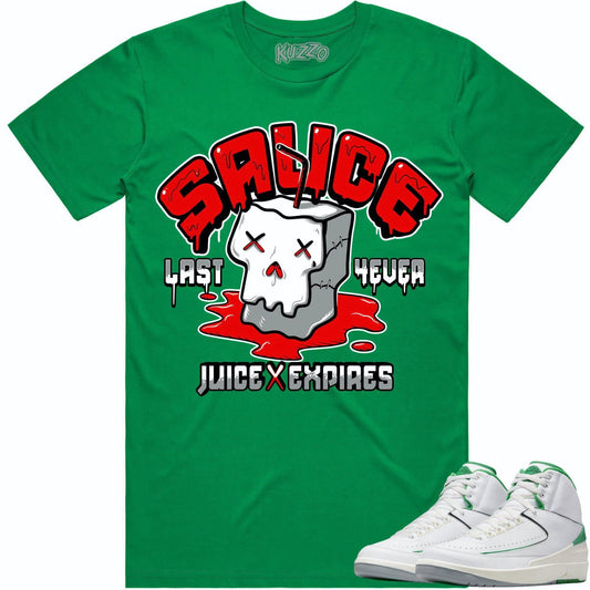Lucky Green 2s Shirt - Jordan Retro 2 Lucky Green Shirt - Red Sauce