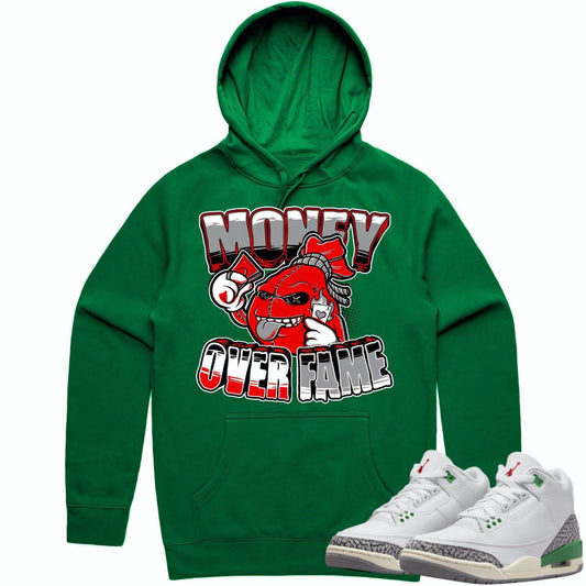 Lucky Green 3s Hoodie - Jordan 3 Lucky Green Hoodie - Money over Fame