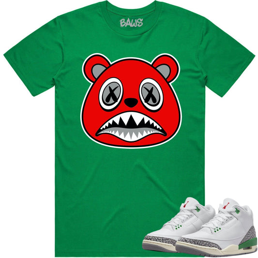 Lucky Green 3s Shirt - Jordan Retro 3 Lucky Green Shirt - Angry Baws
