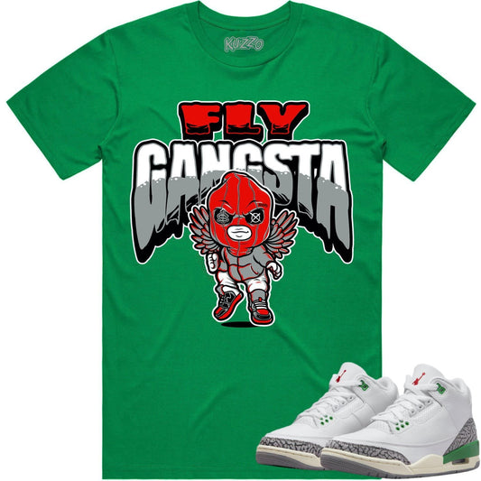 Lucky Green 3s Shirt - Jordan Retro 3 Lucky Green Shirt - Fly Gangsta