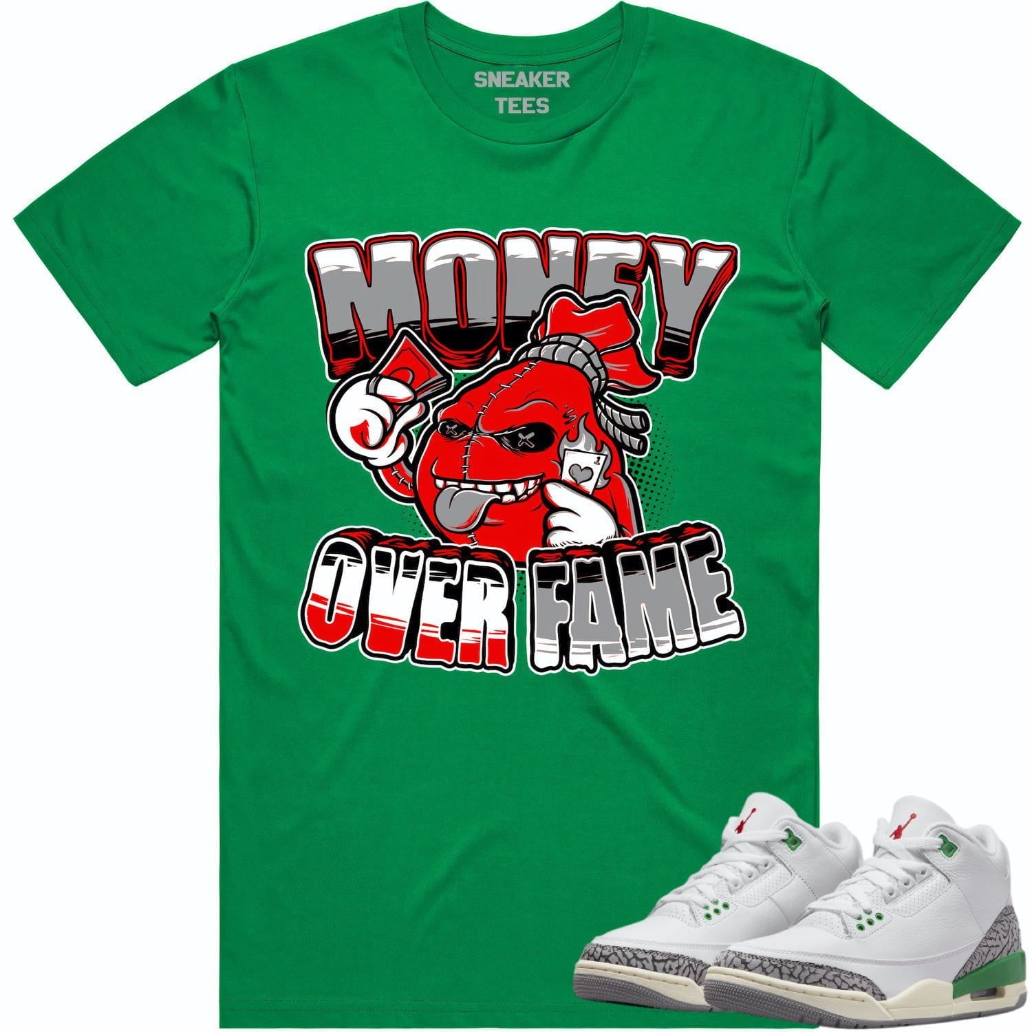 Lucky Green 3s Shirt - Jordan Retro 3 Lucky Green Shirt - Money Fame