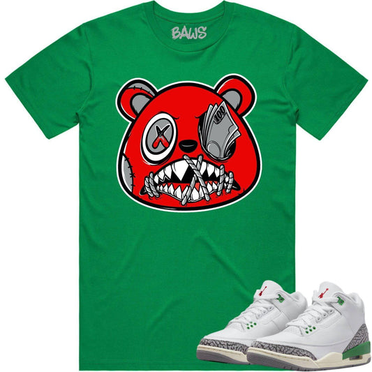 Lucky Green 3s Shirt - Jordan Retro 3 Lucky Green Shirt - Money Talks 