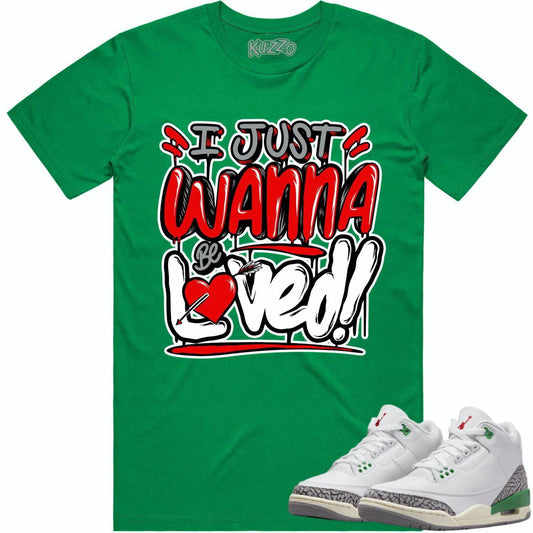 Lucky Green 3s Shirt - Jordan Retro 3 Lucky Green Shirt - Red Loved