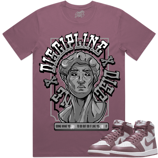 Mauve 1s Sneaker Tees - Jordan 1 Mauve Shirt to Match - Discipline