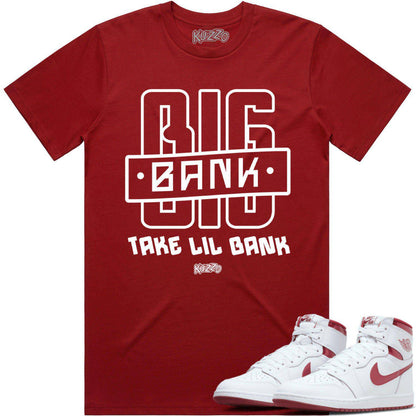 Metallic Burgundy 1s Shirts - Jordan 1 Metallic Burgundy - Big Bank