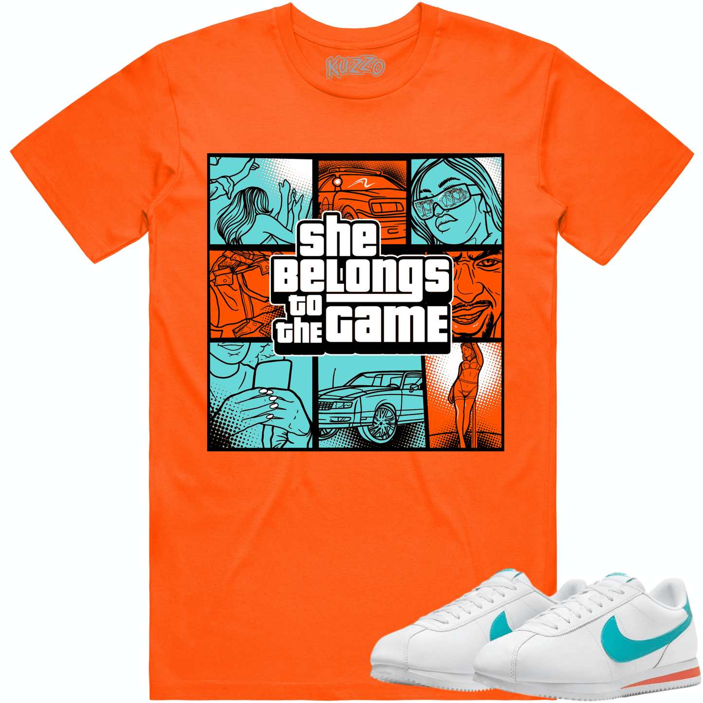 Miami Cortez Dolphins Shirt - Cortez Sneaker Tees - Game